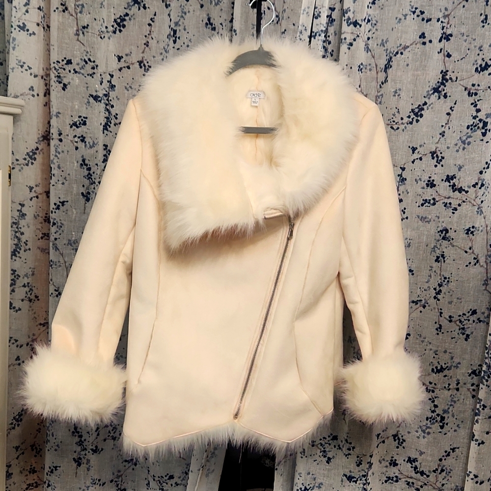 Gorgeous  cream moto jacket